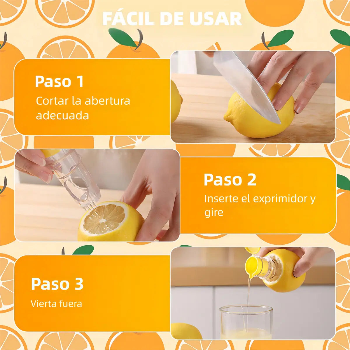 EXPRIMIDOR DISPENSADOR DE LIMON | ZUMOGOT™